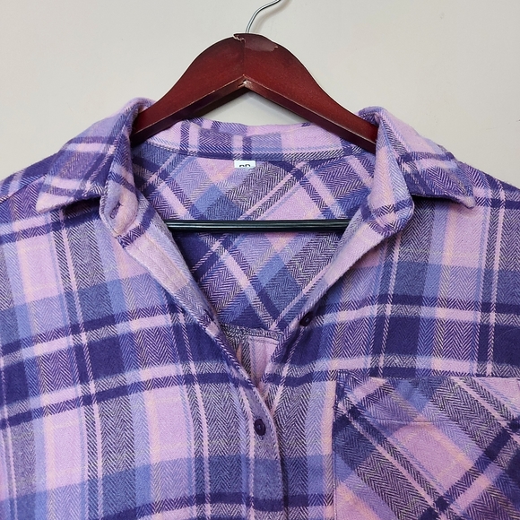 bp Boyfriend Plaid Button-Up Shirt - Picture 3 of 6